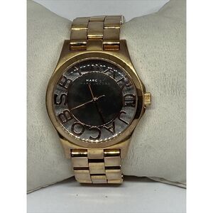 Marc Jacobs MBM3207 Women's Gold Stainless Steel Analog Dial Qartz Watch KS582